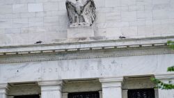 The exterior of the Federal?Reserve?Board Building is seen in Washington, DC, on June 14, 2022.