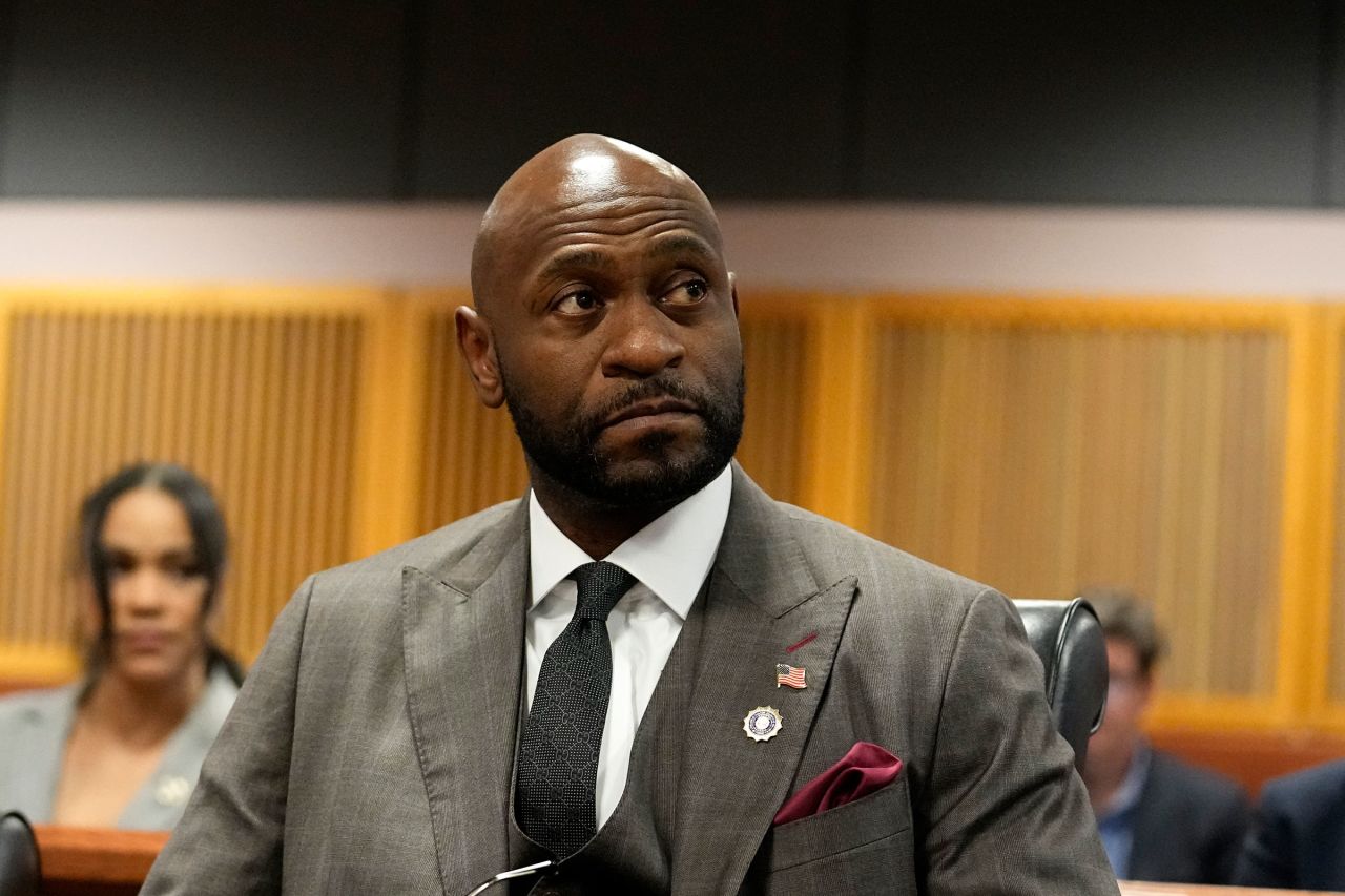 Prosecutor Nathan Wade attends a hearing in the case of the State of Georgia v. Donald John Trump at the Fulton County Courthouse on February 27 in Atlanta.