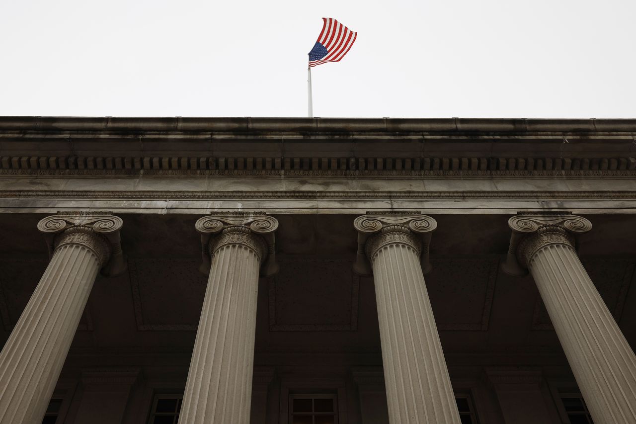 The U.S. Department of Treasury seen on March 13 in Washington, DC.