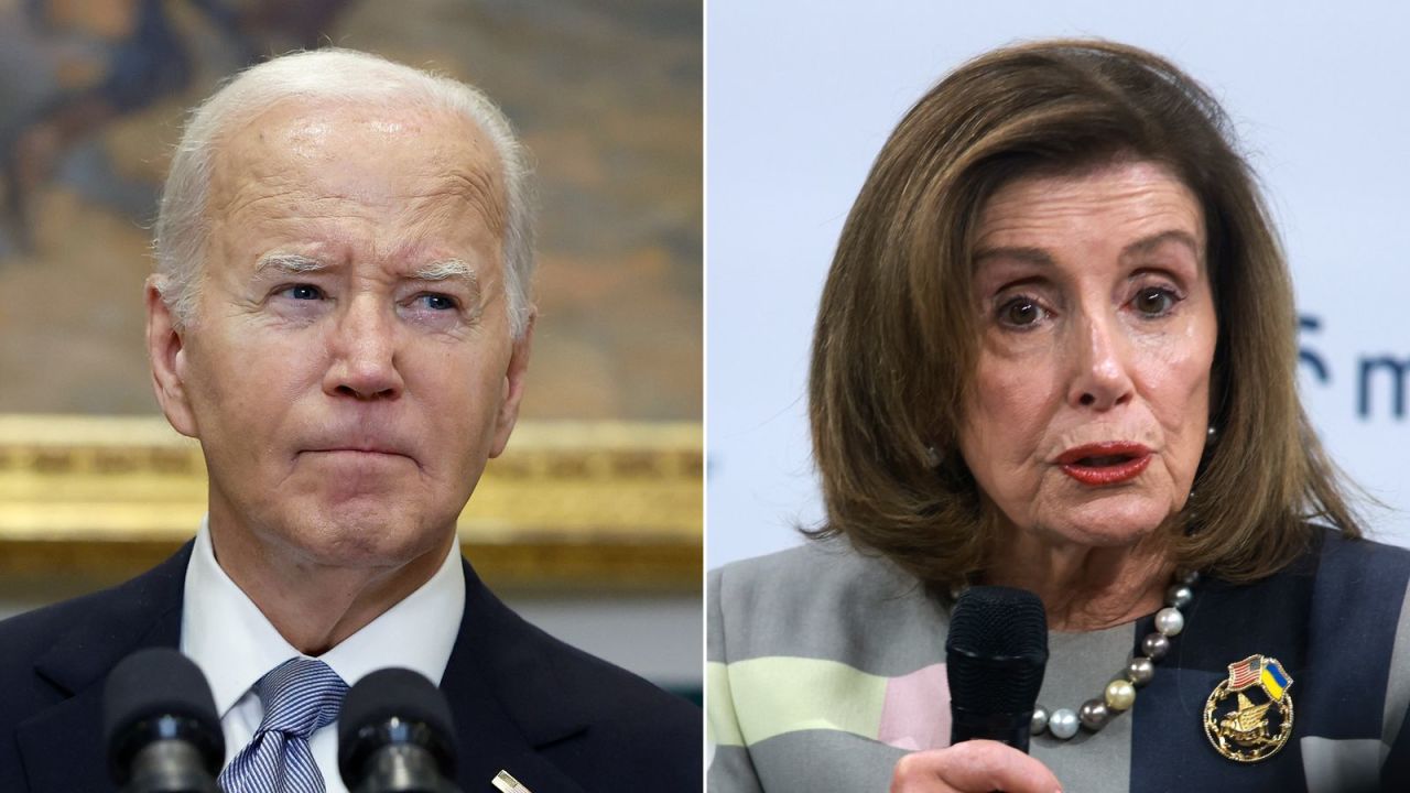 President Joe Biden and Nancy Pelosi.