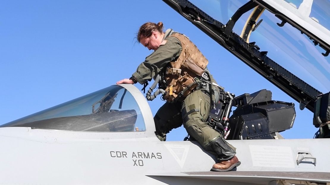 This February 2023 U.S. Navy handout photo shows Lt. Cmdr. Lyndsay 