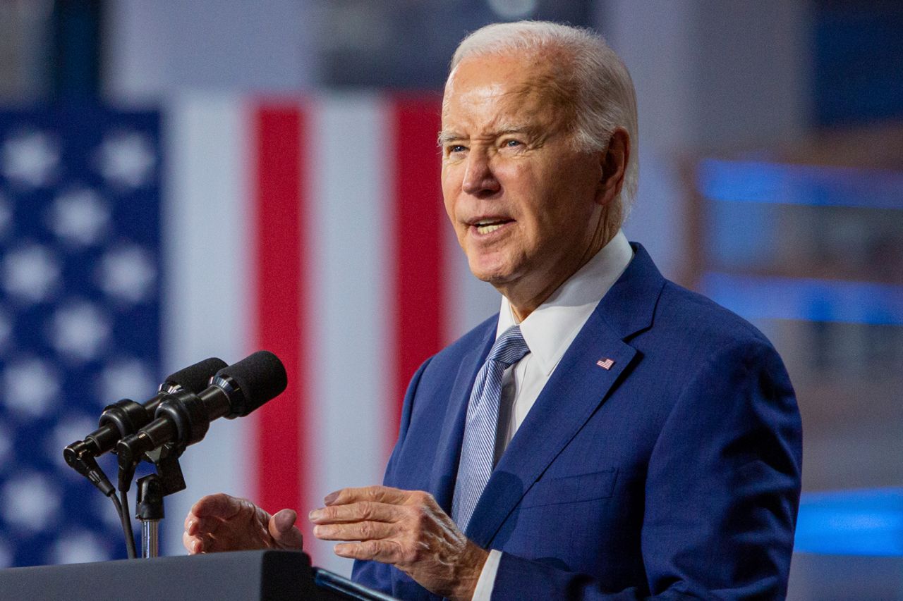 Biden gives remarks in Las Vegas, Nevada on December 8.