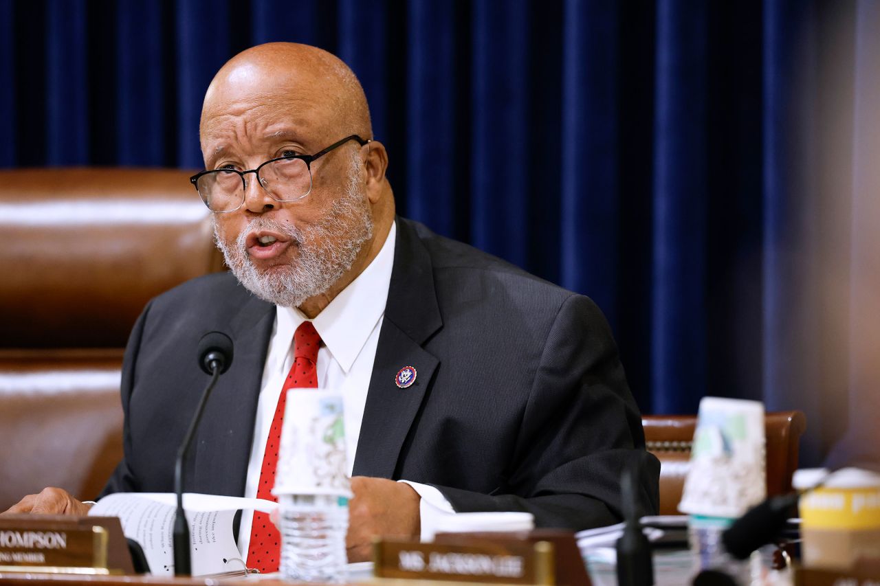 Rep. Bennie Thompson speaks during a hearing on Capitol Hill on January 30 in Washington, DC.