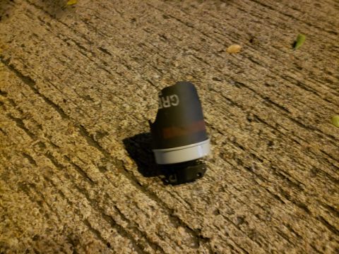 Tear gas canisters on Nathan Road.