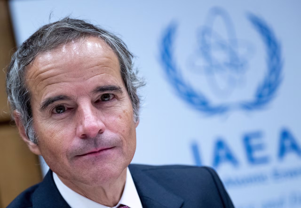 Rafael Grossi, Director General of the International Atomic Energy Agency (IAEA) attends the IAEA's Board of Governors meeting at the agency's headquarters in Vienna, Austria, on November 16.