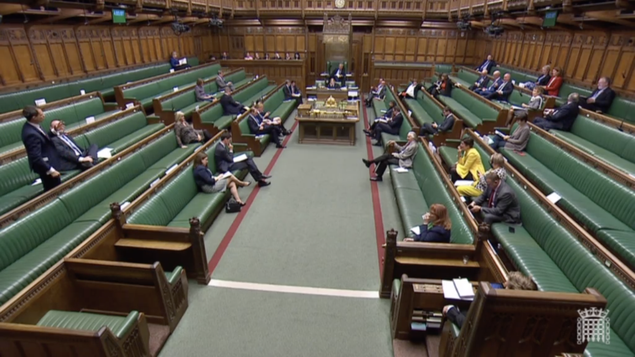 The debate is dragging on, and many MPs are taking a break. 