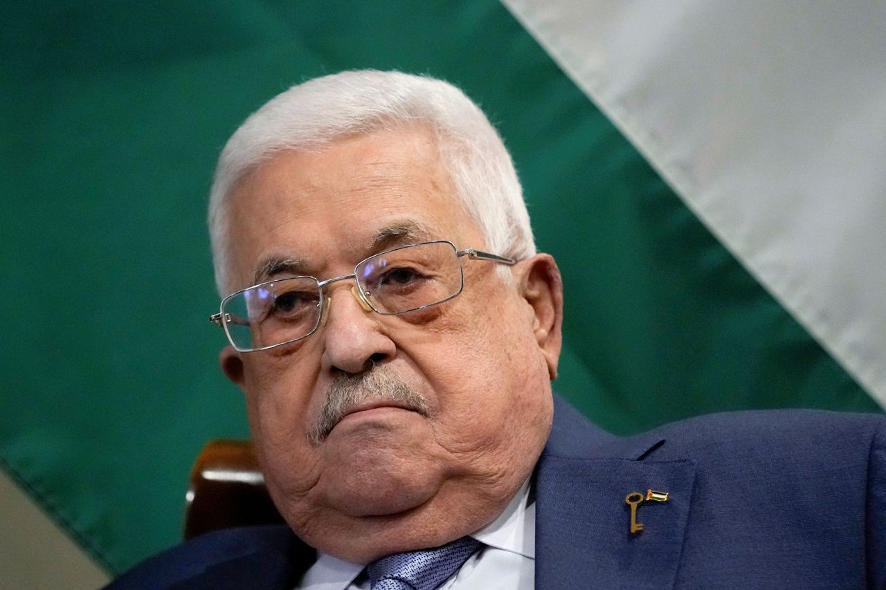 Mahmoud Abbas, president of the Palestinian Authority, in Amman, Jordan, on October 17.