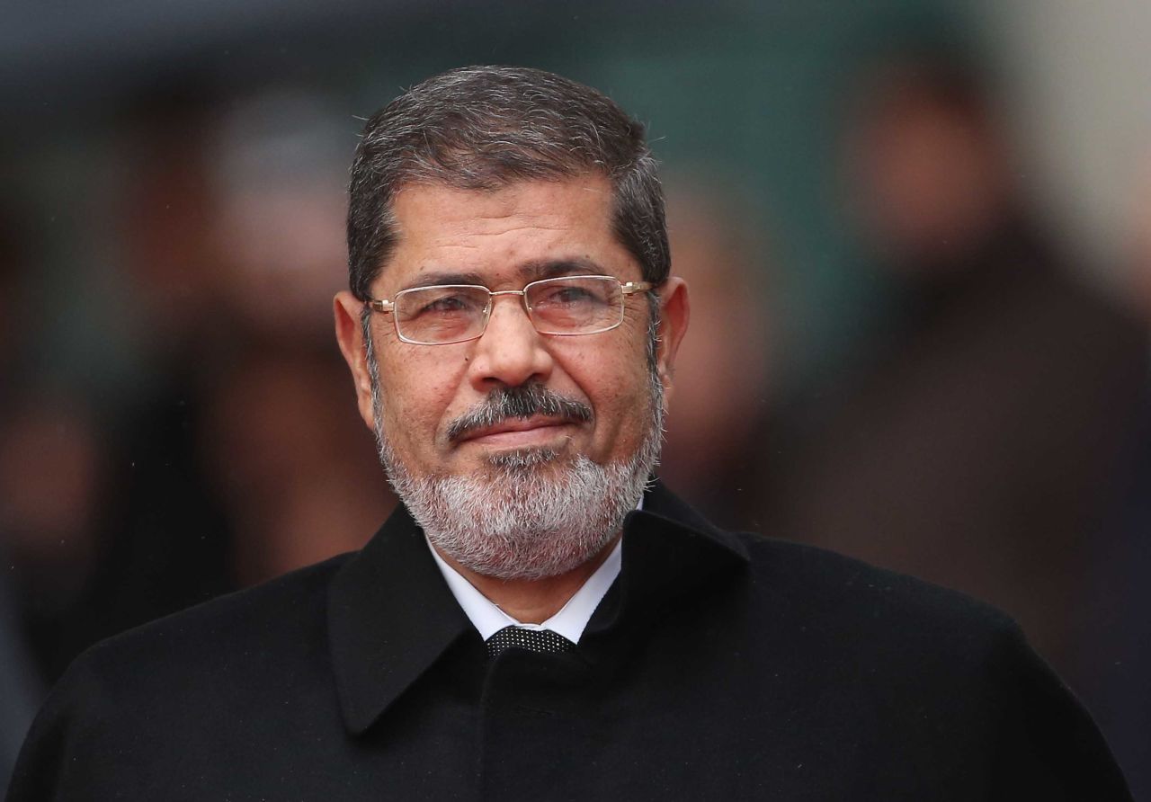 Former Egyptian President Mohamed Morsy pictured in Berlin, Germany, in January 2013.