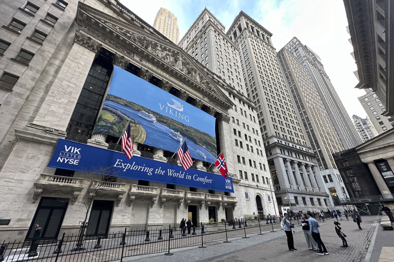 The exterior of the New York Stock Exchange on Wednesday.