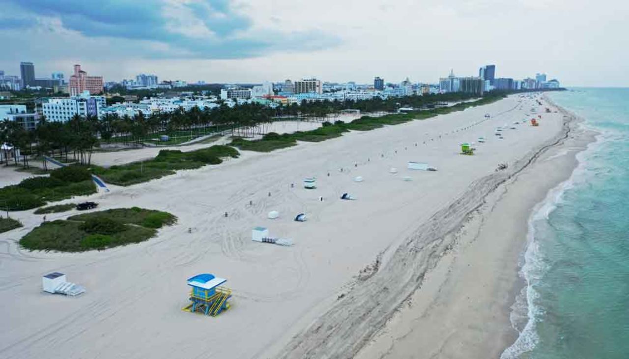 South Beach is seen in Miami Beach, Florida, on May 27.