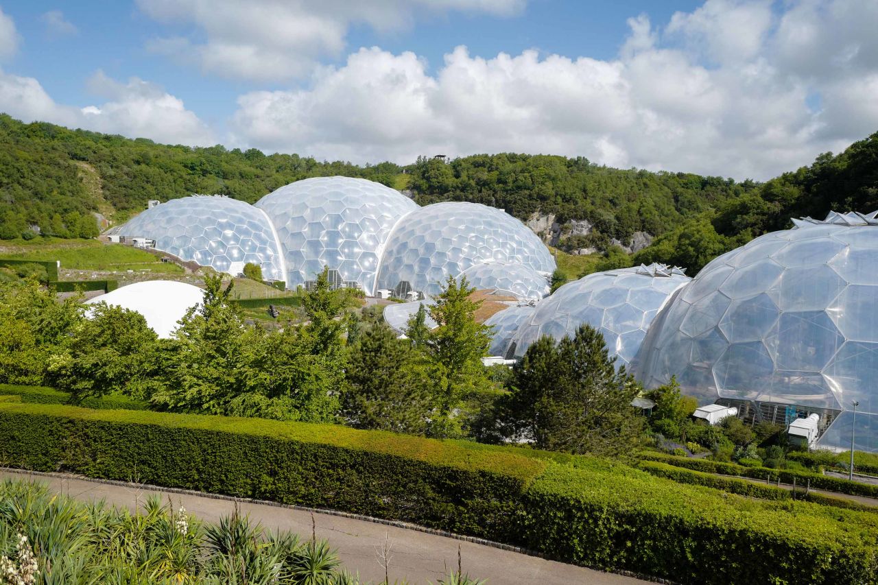 The Eden Project is pictured in June 2020 in St Austel, England.