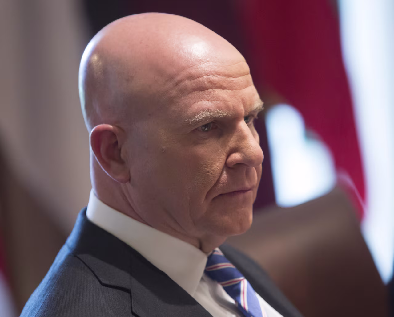 H.R. McMaster at the White House on April 3, 2018, shortly before he left the Trump administration.