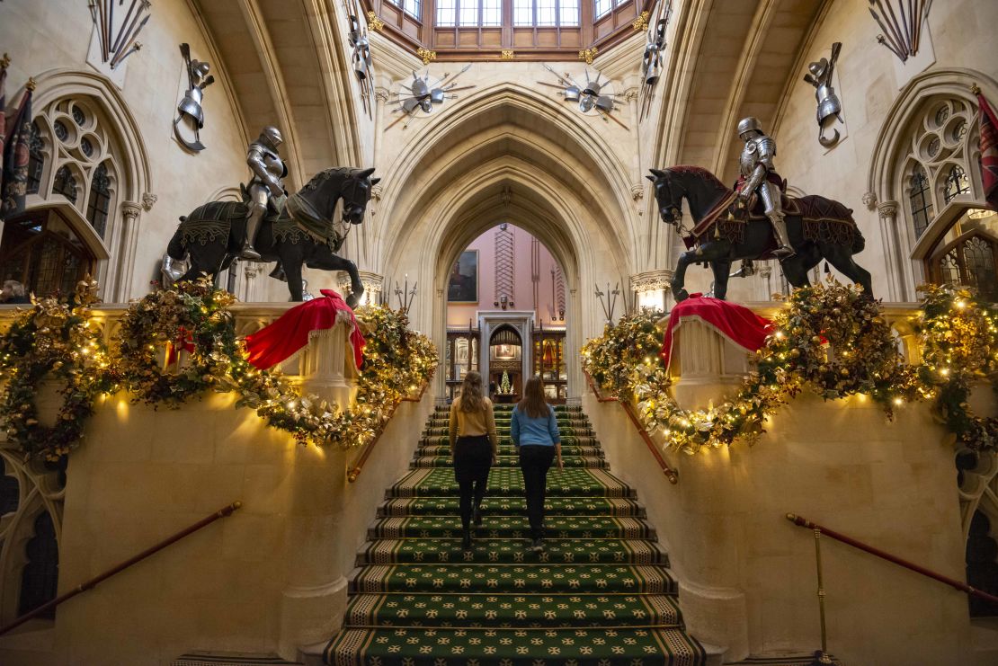 The Grand Staircase at Windsor Castle, England