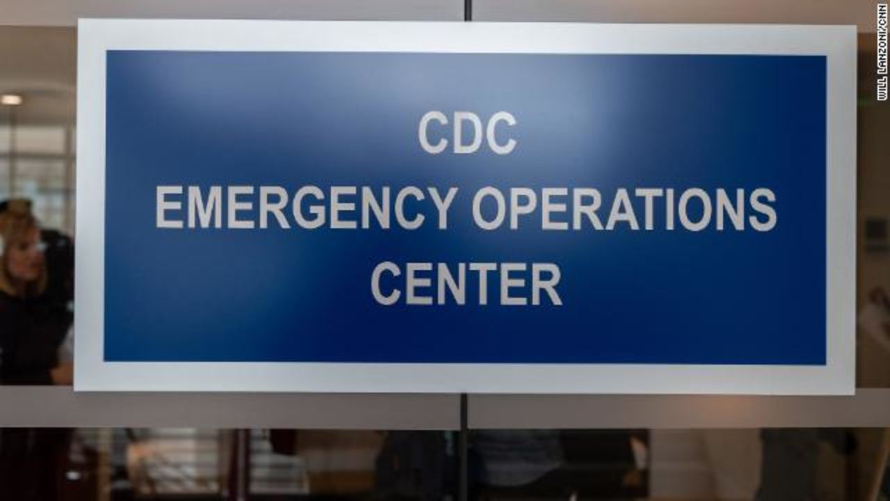 A sign on the outside of the CDC Emergency Operations Center in Atlanta, Georgia, on Thursday, January 13.