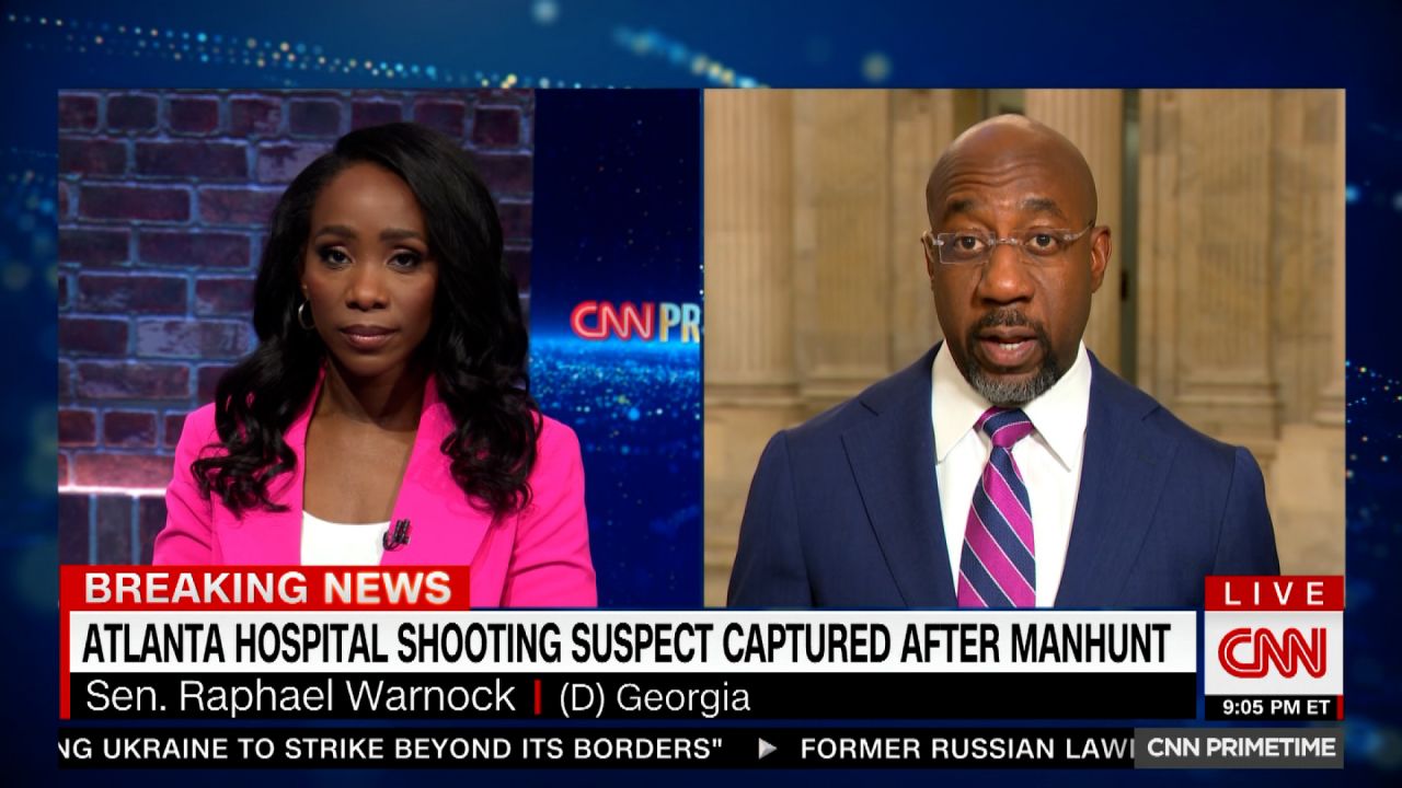 Georgia Sen. Raphael Warnock speaks with CNN's Abby Phillips on Wednesday, May 3, 2023.