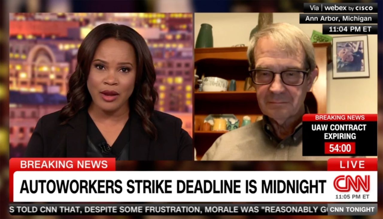 Former United Auto Workers union President Bob King speaks during an interview with CNN.