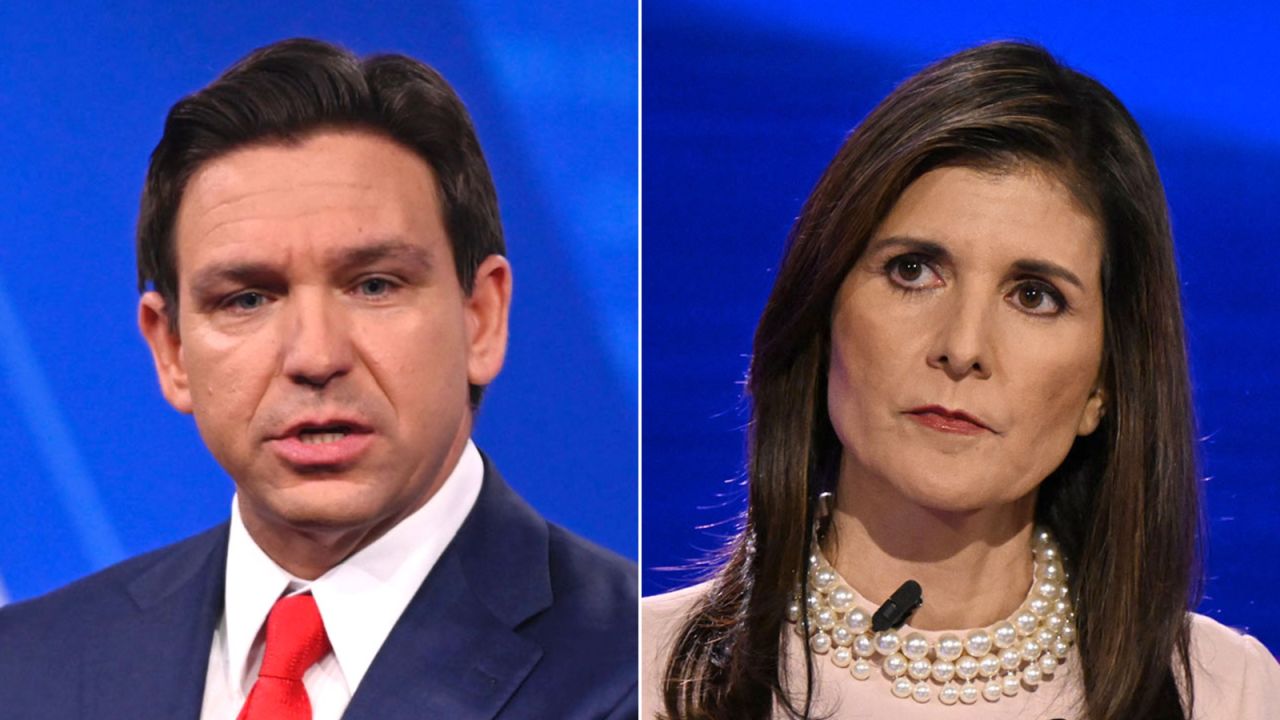 Florida Gov. Ron DeSantis and former South Carolina Gov. Nikki Haley.