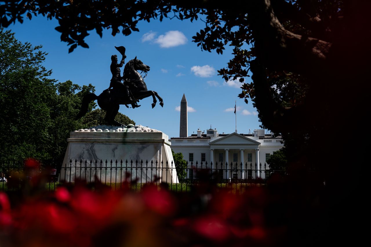 The White House is seen on June 11 in Washington, DC.