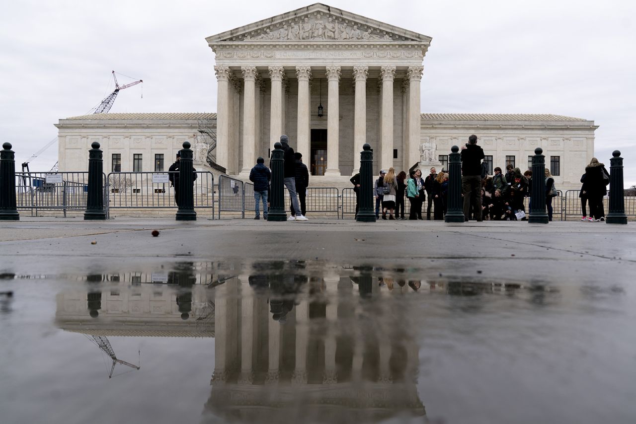 The Supreme Court today in Washington, DC.