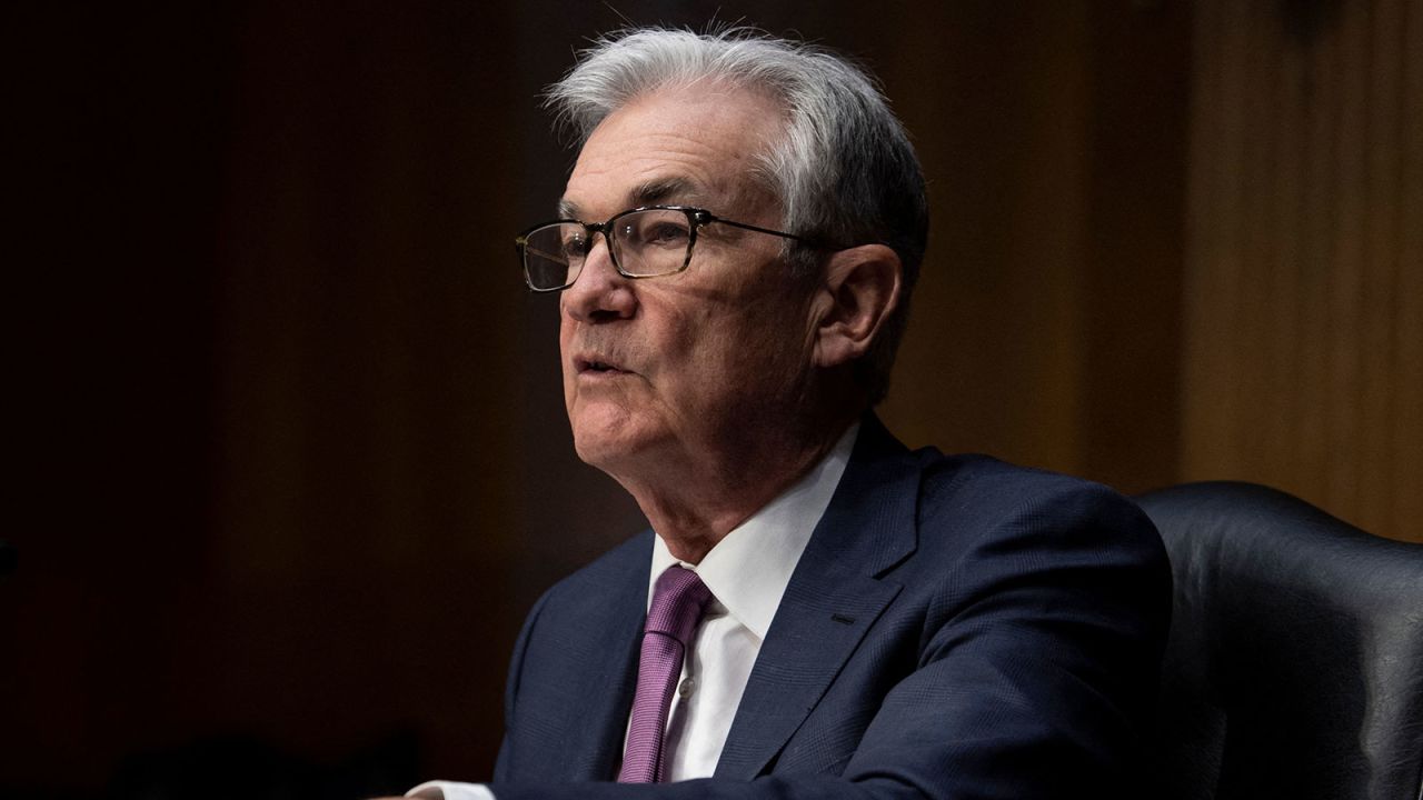 Federal Reserve Board Chairman Jerome Powell speaks during a hearing on Capitol Hill on January 11 in Washington, DC. 