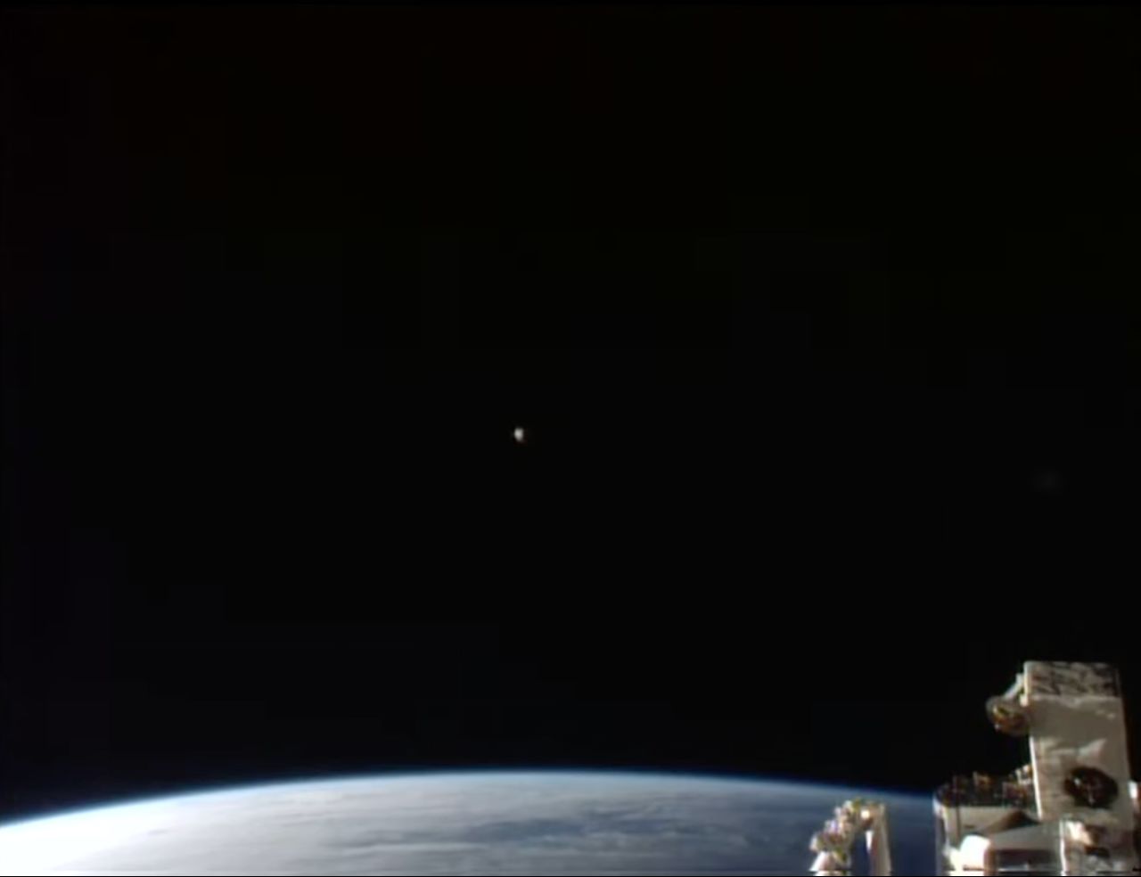 A view of Starliner exiting the International Space Station's "keep out zone," as seen on the NASA livestream on September 6.