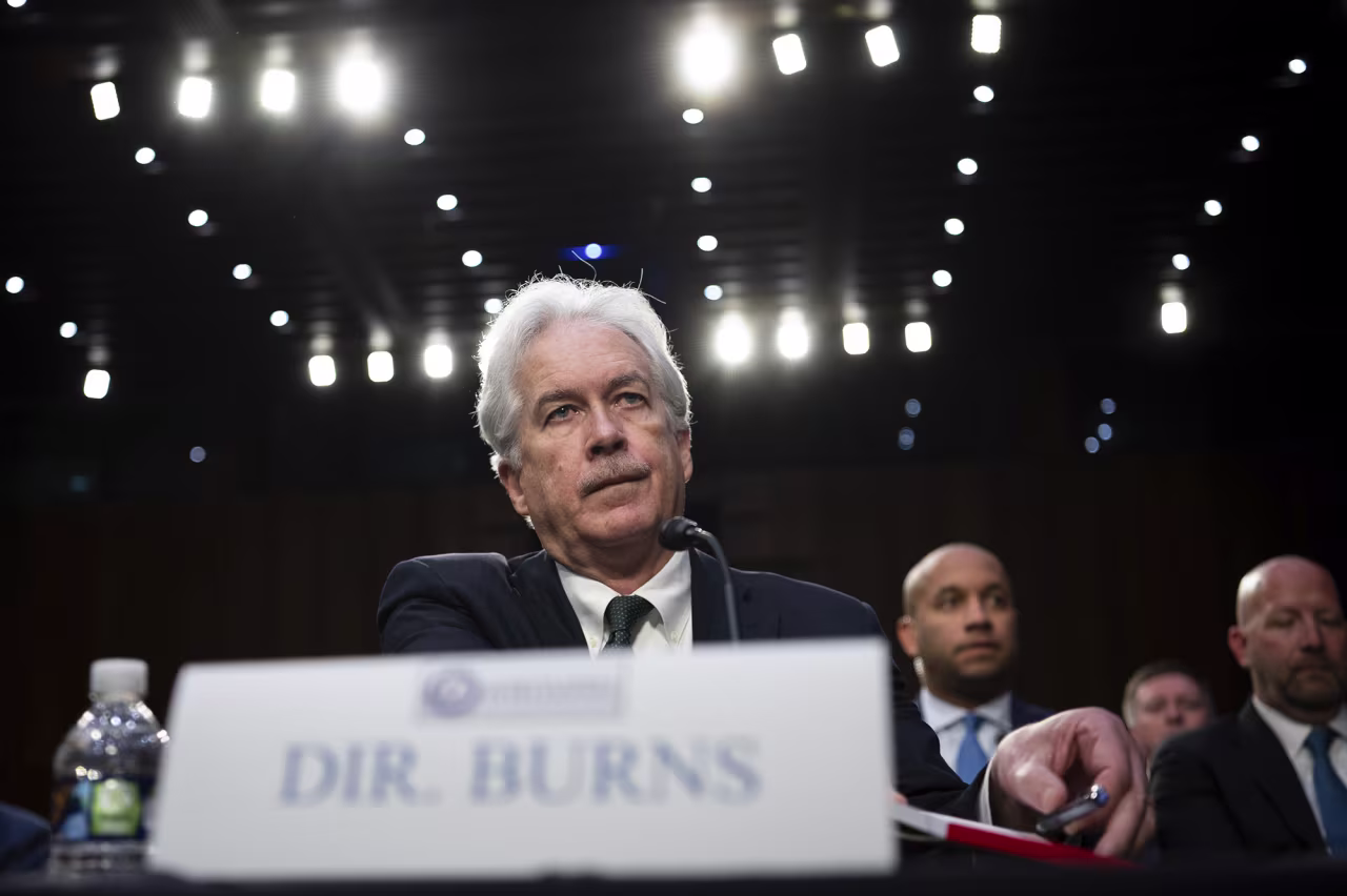 Central Intelligence Agency Director William Burns prepares for a Senate Select Committee on Intelligence hearing on worldwide threats, at the U.S. Capitol, in Washington, D.C., on March 10.
