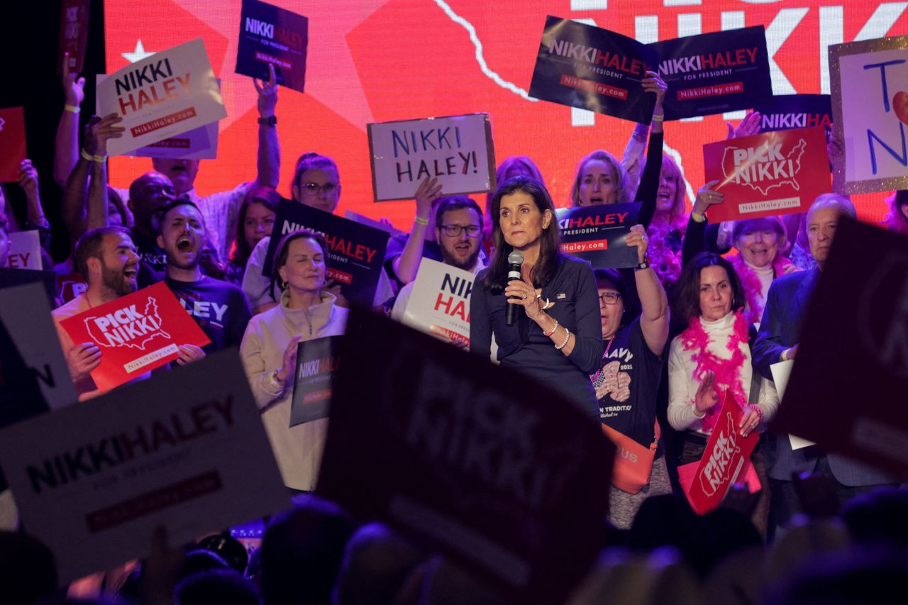 Haley hosts a campaign event in Fort Worth, Texas, on March 4. 