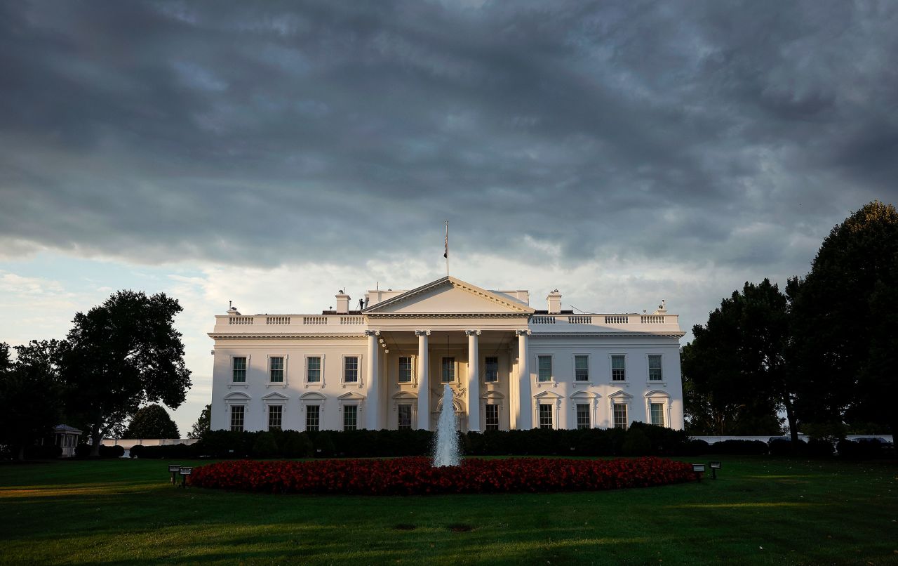 Early morning light is seen on the?White House on July 18 in Washington, DC. 