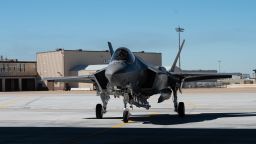 An F-35A Lightning II, known as “Frankenjet” and assigned to the 4th Fighter Generation Squadron, 388th Fighter Wing, returns to Hill Air Force Base on March 26, 2025. The aircraft previously underwent final maintenance at Lockheed Martin’s facility in Fort Worth, Texas, before reentering operational service.