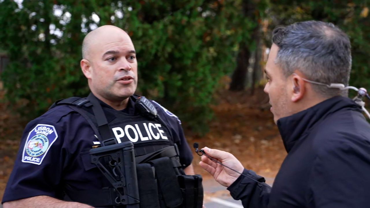 Lisbon Chief of Police Ryan McGee speaks with CNN’s Shimon Prokupecz on Thursday. 