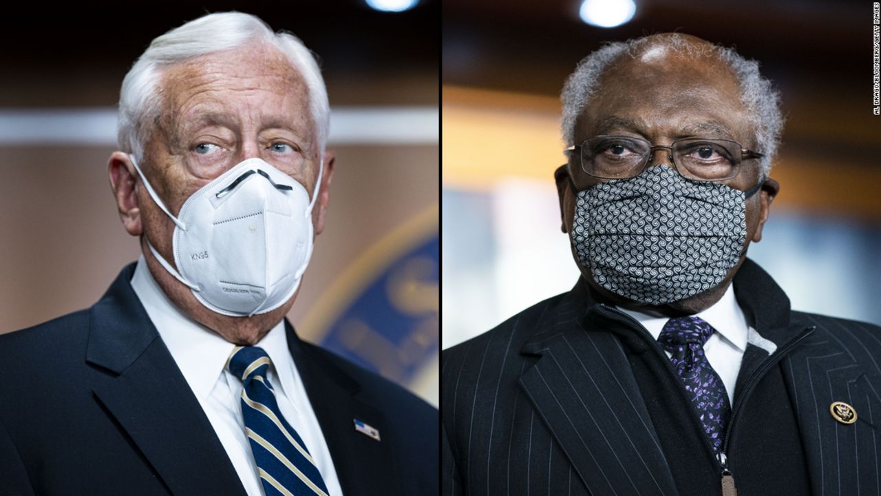 House Majority Leader Steny Hoyer, left, and House Majority Whip Jim Clyburn.