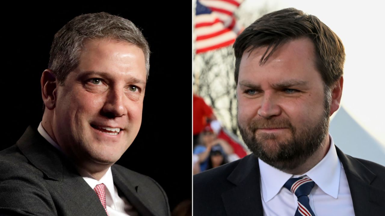 Rep. Tim Ryan and JD Vance.