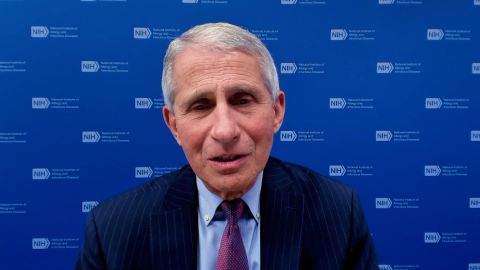 Dr. Anthony Fauci, director of the National Institute of Allergy and Infectious Diseases, speaks during an interview on February 14.