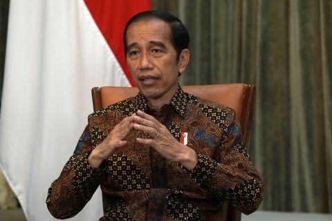 Joko Widodo, Indonesia's President, speaks during an interview at the Presidential Palace in Jakarta, Indonesia, on April 7.