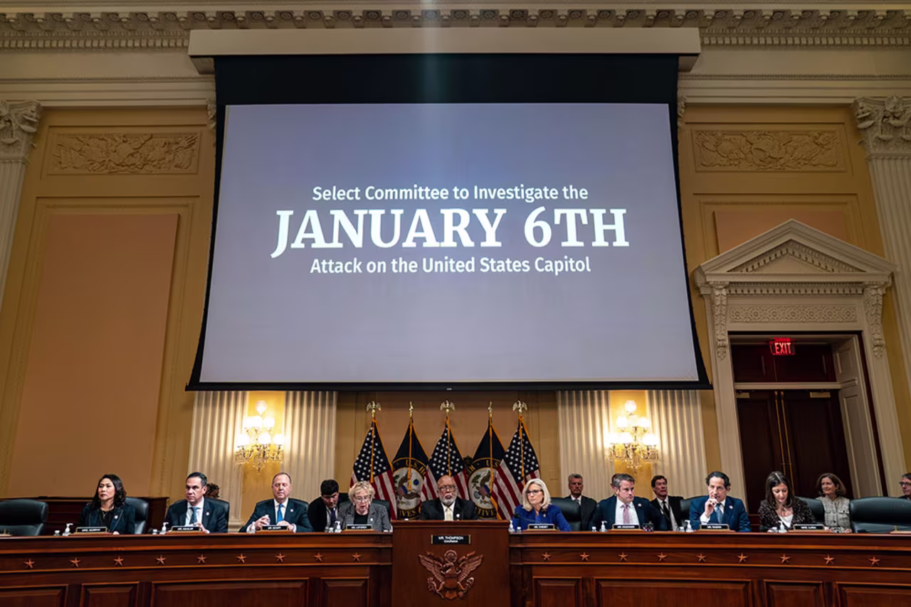 House Select Committee to Investigate the January 6th Attack on the United States Capitol conducts its final meeting in the Cannon House Office Building on Monday, December. 19.
