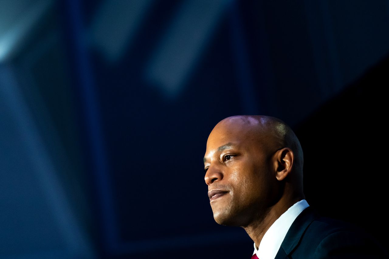 Maryland Gov. Wes Moore speaks during an event at the University of Maryland on May 11, in College Park, Maryland.