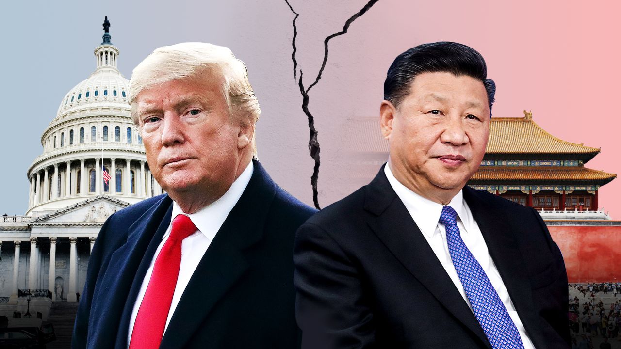 US President Donald Trump and China's Xi Jinping