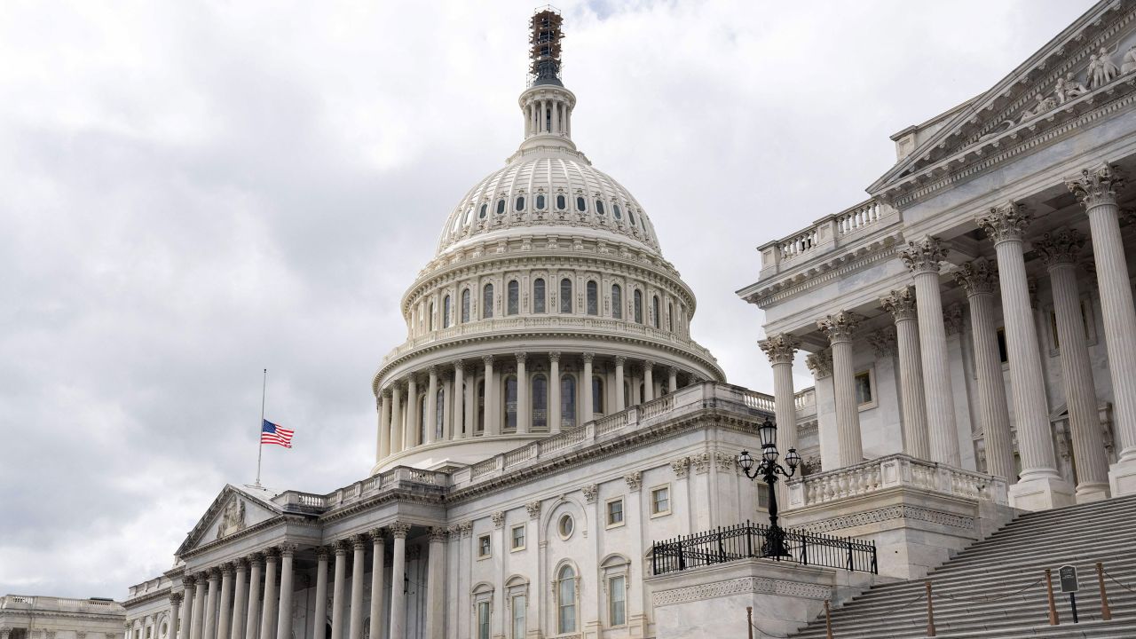 The US Capitol is seen in Washington, DC, on October 5.