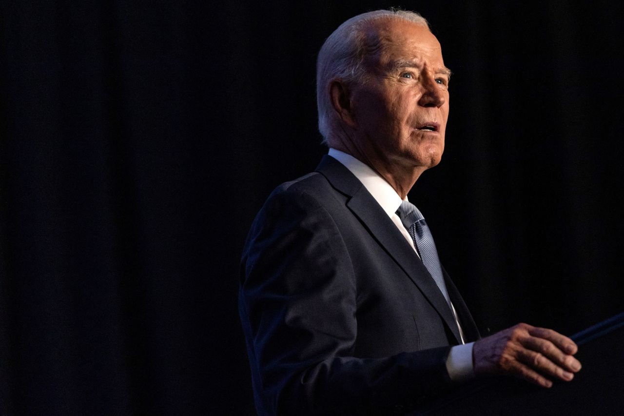 President Joe Biden speaks in Washington, DC, on September 19. 