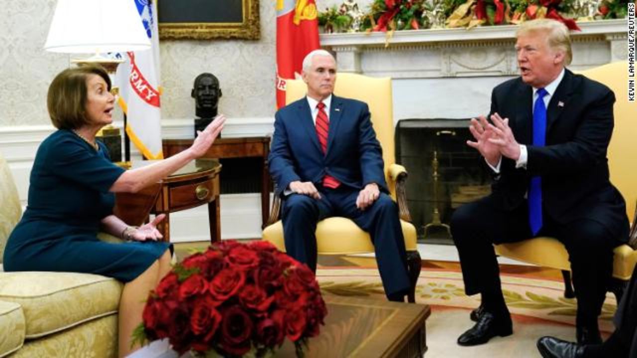 President Trump and Nancy Pelosi in the White House