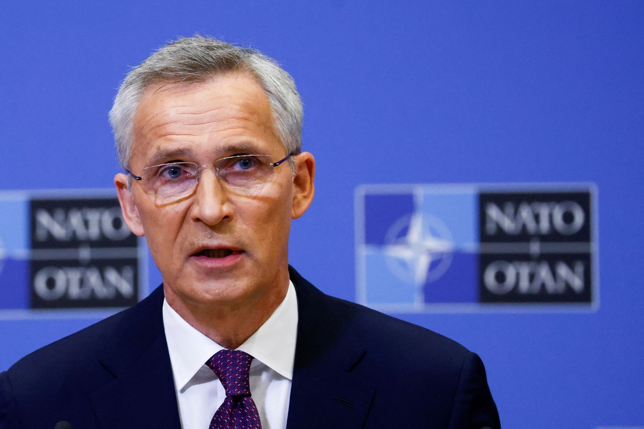 NATO Secretary General Jens Stoltenberg holds a news conference ahead of a NATO defence ministers' meeting at the alliance's headquarters in Brussels, Belgium, on June 15.