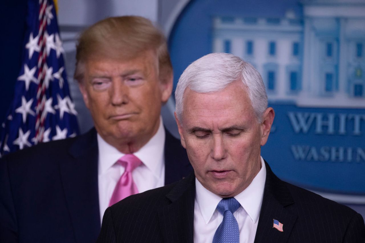 Vice President Mike Pence at the White House in Washington, DC, on Wednesday.