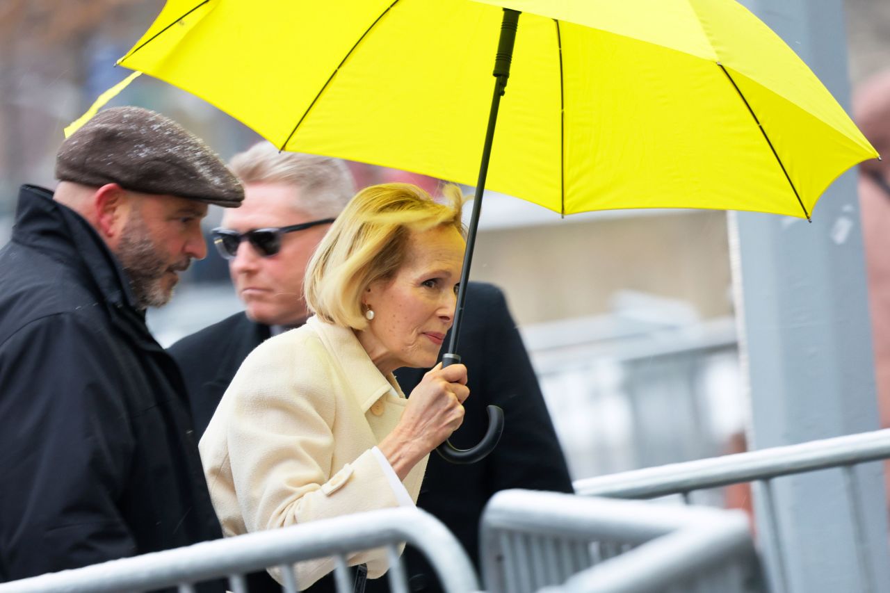 E. Jean Carroll arrives at the New York Federal Court on Tuesday.