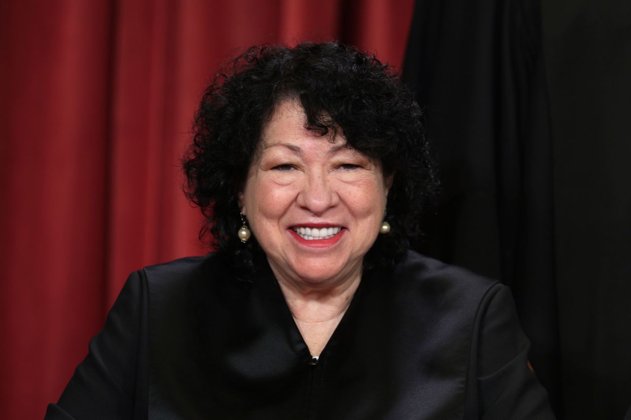 Justice Sonia Sotomayor poses for an official portrait in Washington, DC, in 2022.