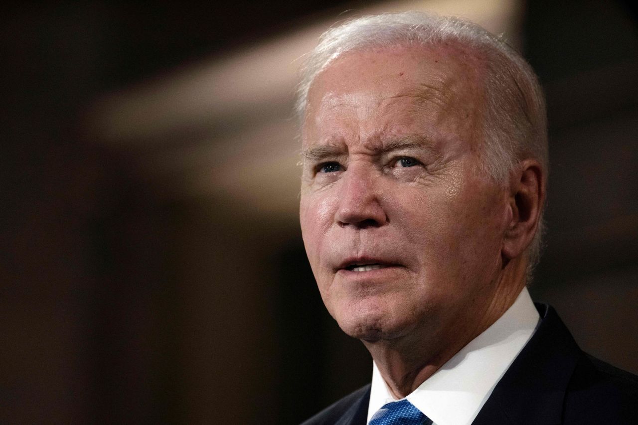 US President Joe Biden addresses the United Nations General Assembly Leader's Reception at the Metropolitan Museum of Art in New York City on September 19. 