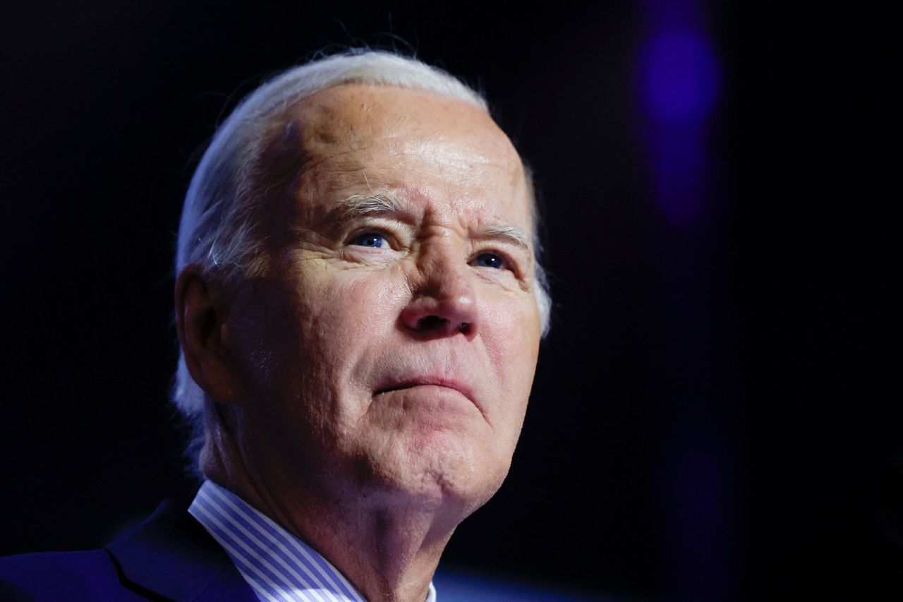 President Joe Biden delivers remarks during a campaign event in Manassas, Virginia, on January 23. 