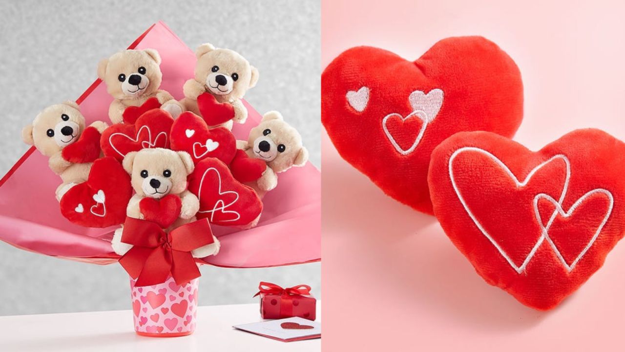 9. Lotsa Love® Romance Plush Bouquet.j