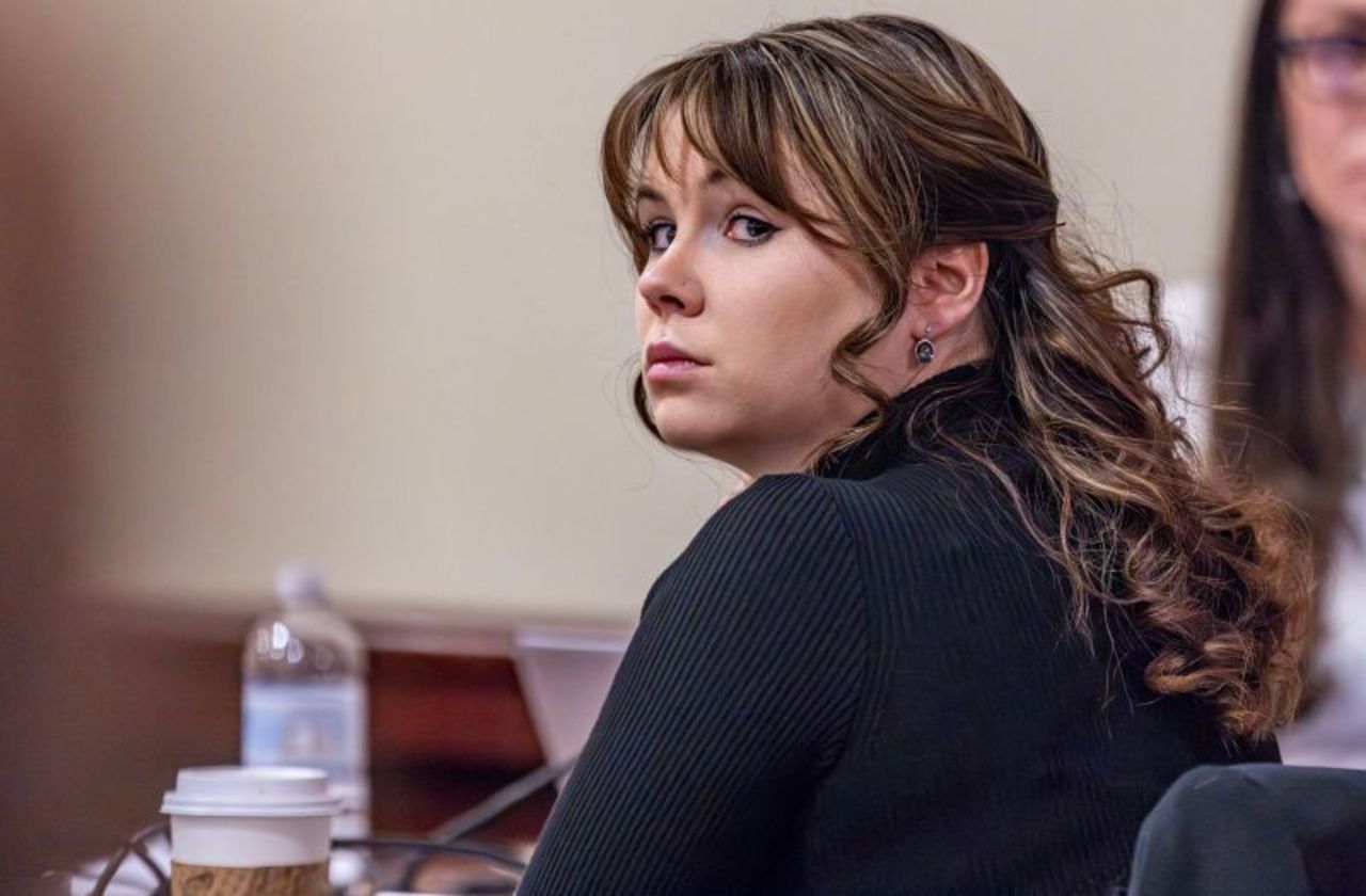 Hannah Gutierrez-Reed listens to closing arguments during her trial in Santa Fe, New Mexico, on March 6. 