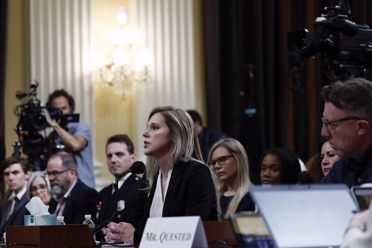 Capitol Police Officer Caroline Edwards testifies on Thursday.