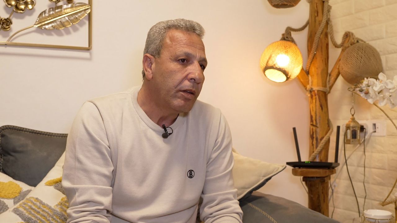 Talal Sayyad, the uncle of Israa Jaabis, speaks to CNN from his home in East Jerusalem on Thursday. 